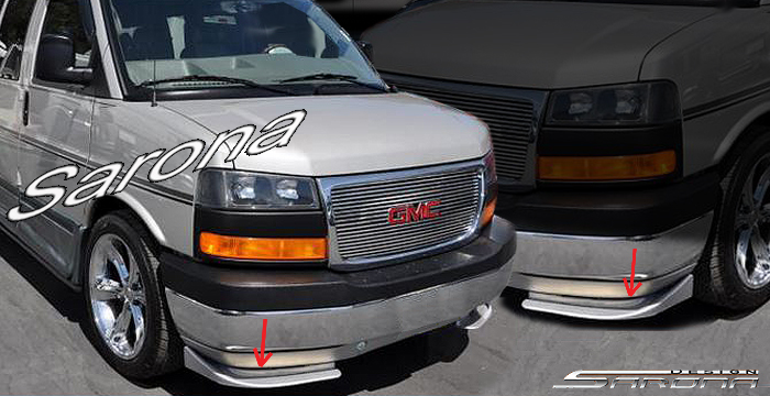 Custom Chevy Express Van  All Styles Front Add-on Lip (2003 - 2023) - $225.00 (Part #CH-021-FA)